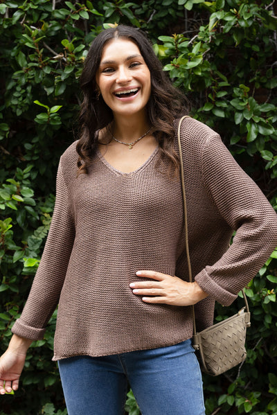 Toulouse Mocha Cotton Jumper