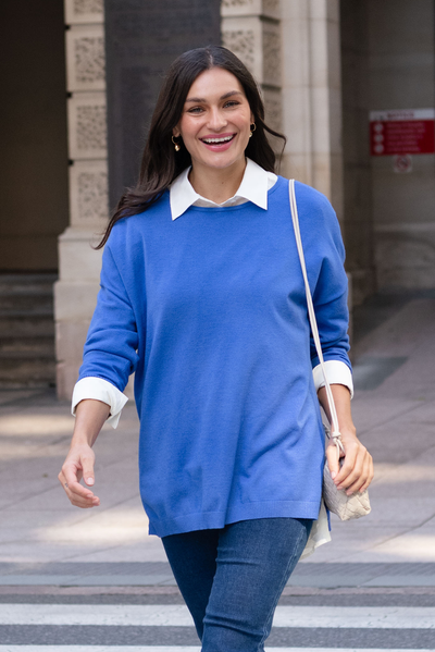 Tanner Cobalt Knit Jumper