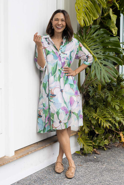Mario Green Bloom Pocket Dress