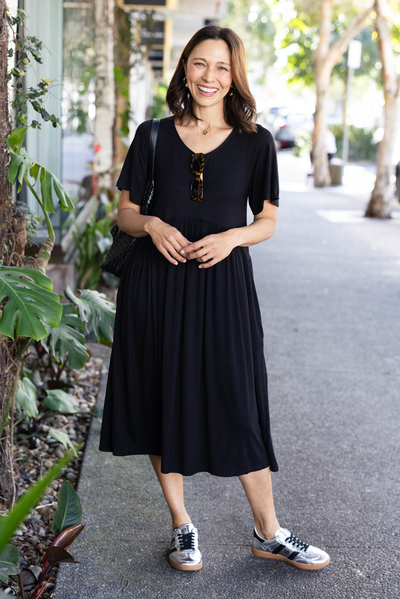 Dalton Black Crescent Dress