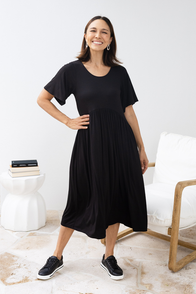 Dalton Black Crescent Dress