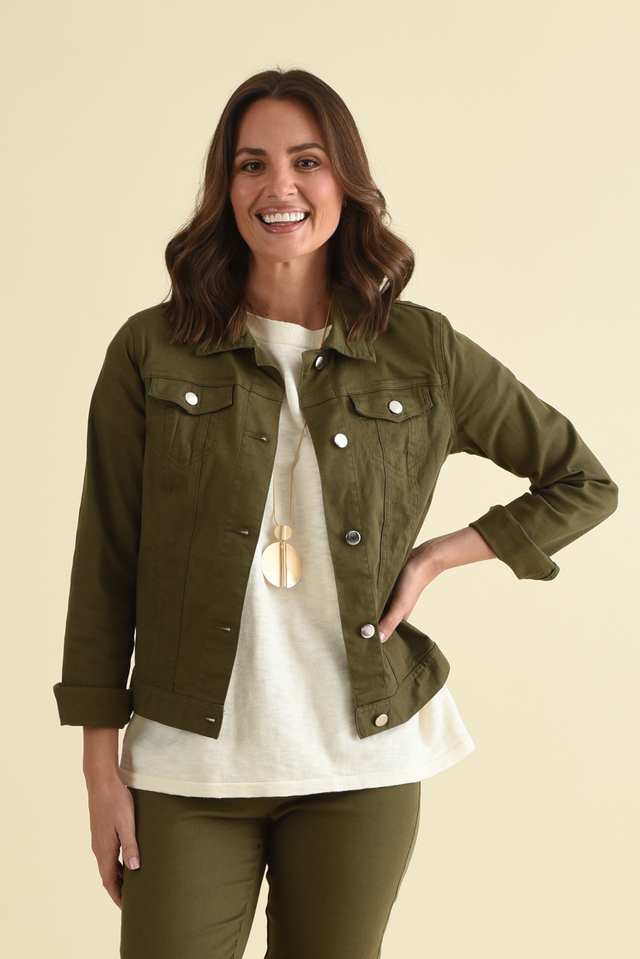 Siobhan Olive Stretch Jacket