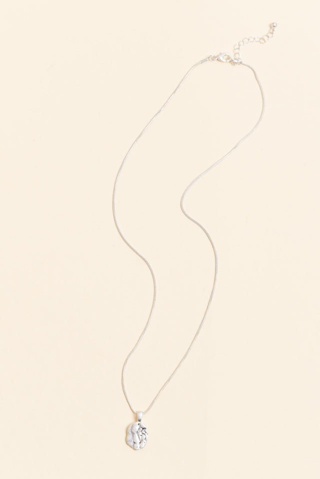 Rhonda Silver Pendant Necklace
