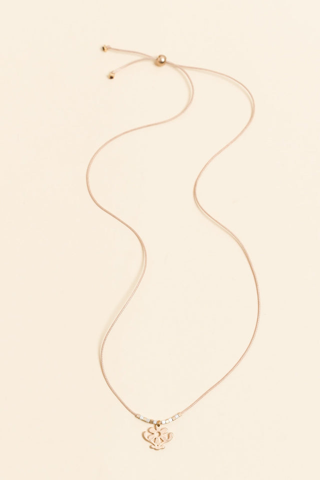 Riya Gold Daisy Pendant Necklace image 1