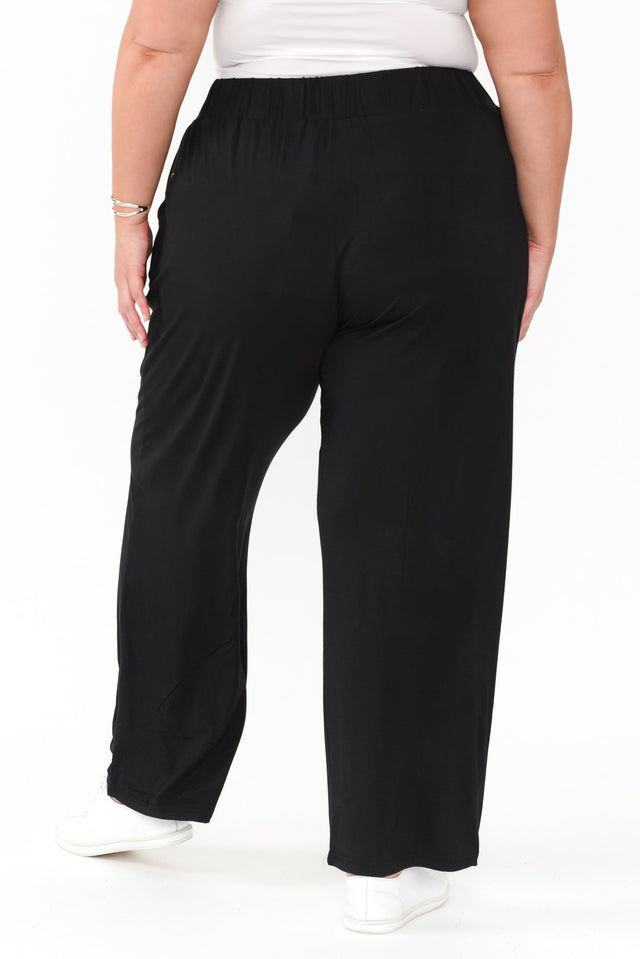 Rosella Black Bamboo Pants,Blonde model,alt text|model:Caitlin image 12