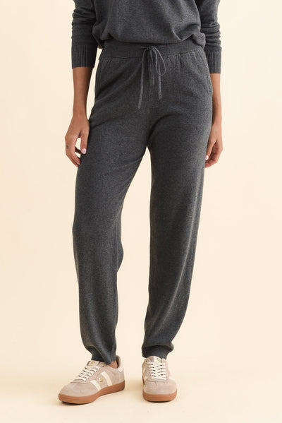 Rowan Charcoal Cotton Cashmere Knit Pants