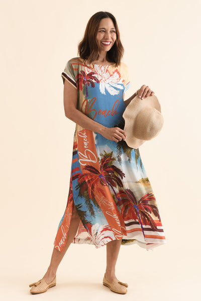 Salena Red Beach Maxi Dress
