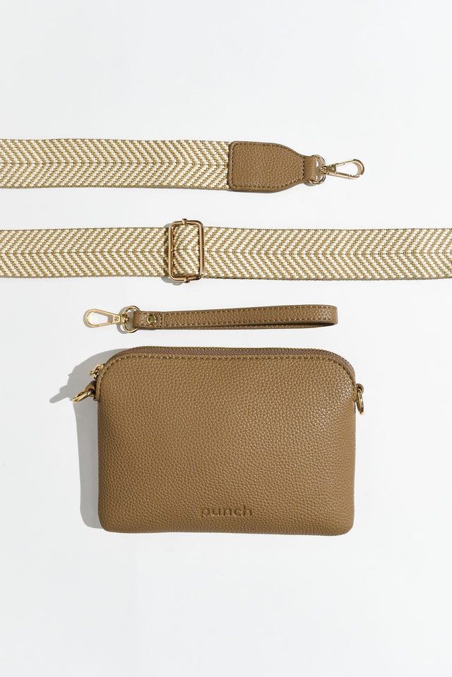 Sally Mocha Mini Crossbody Bag