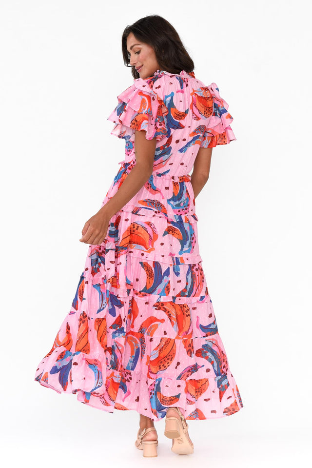 Sana Fruity Fusion Cotton Frill Dress,Brunette model,alt text|model:Brontie image 3