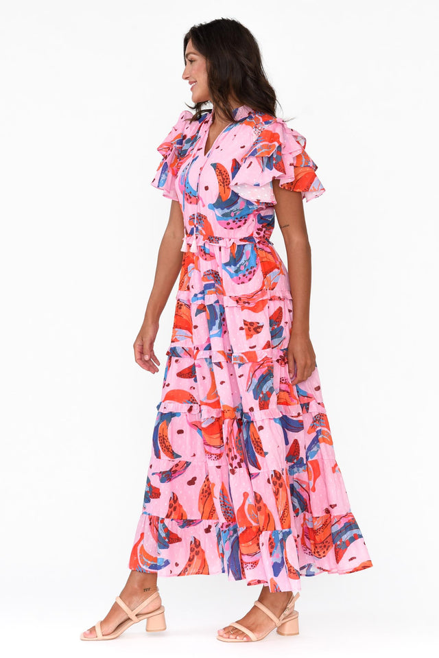 Sana Fruity Fusion Cotton Frill Dress,Brunette model,alt text|model:Brontie image 4