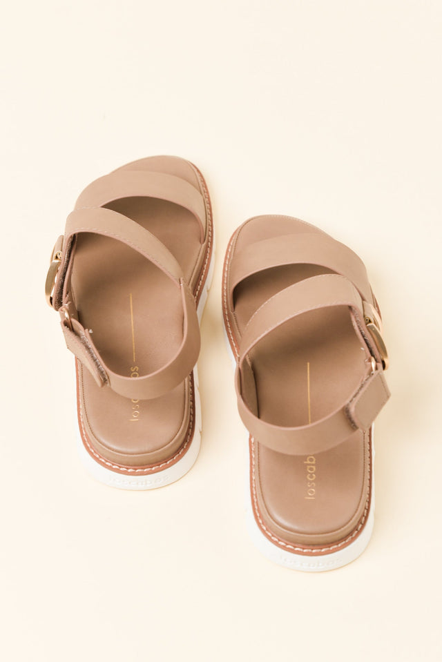 Sana Taupe Velcro Sandal image 4