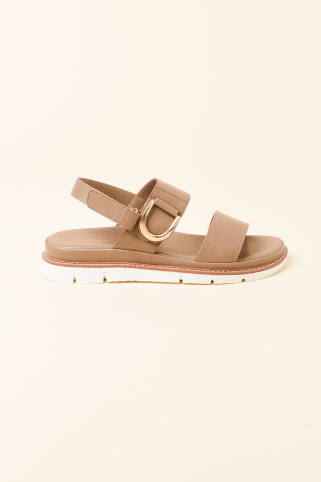 Sana Taupe Velcro Sandal