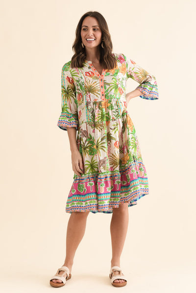 Sandy Green Palm Pocket Dress