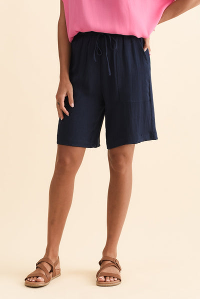 Santi Navy Drawstring Shorts
