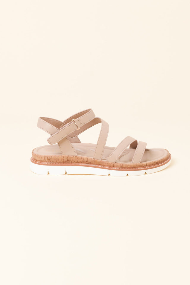 Santiago Beige Strappy Sandal image 1