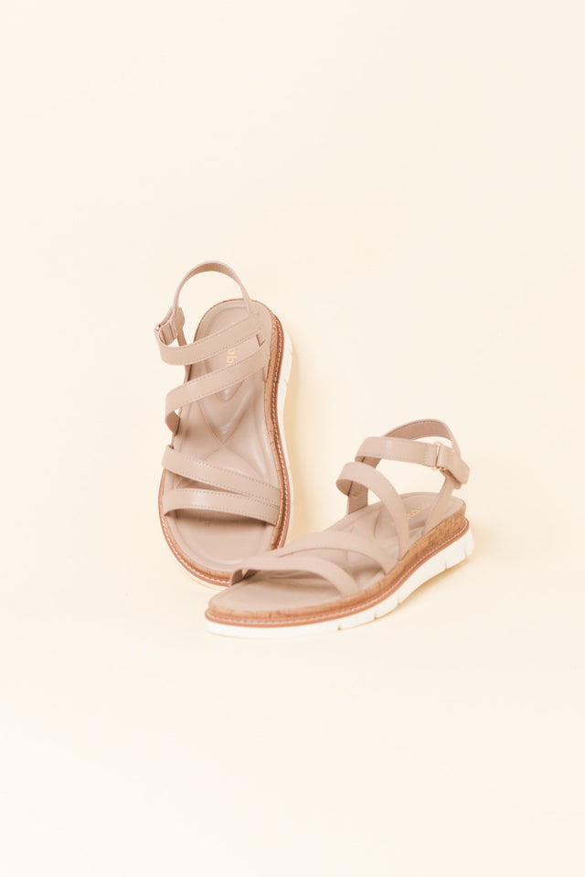 Santiago Beige Strappy Sandal