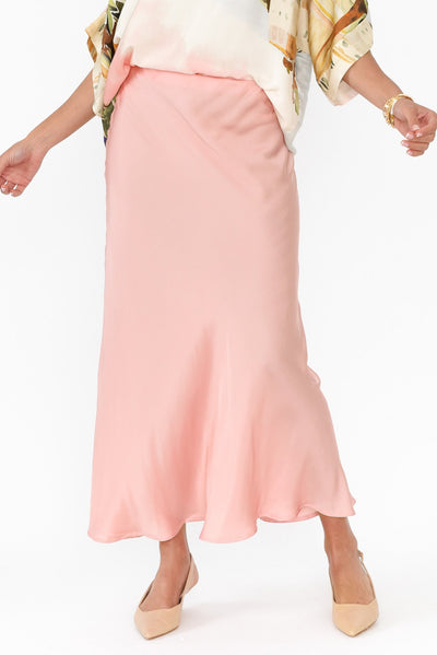 Santorini Pink Maxi Skirt