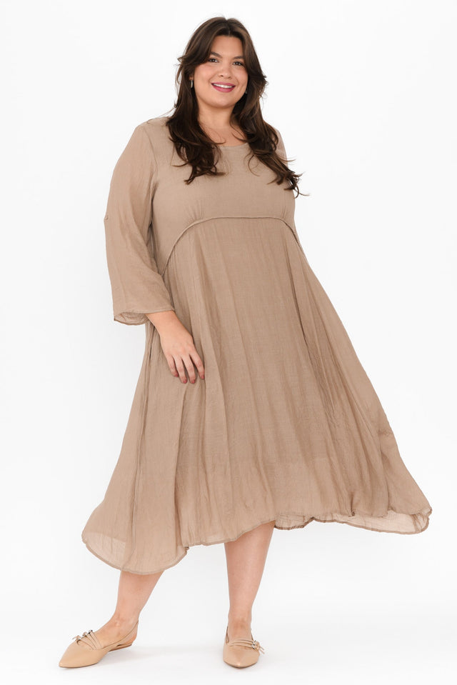 plus-size,curve-basics,curve-dresses,plus-size-sleeved-dresses,plus-size-below-knee-dresses,plus-size-cotton-dresses,plus-size-basic-dresses,plus-size-summer-dresses,alt text|model:Gabby image 8