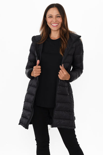 Sarah Black Down Puffer Jacket