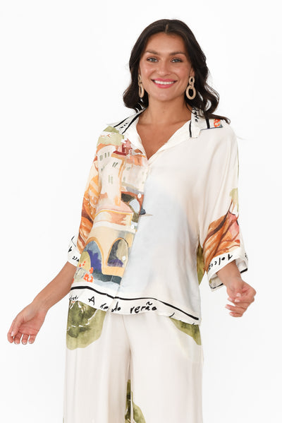 Sharee Natural Vista Collared Shirt