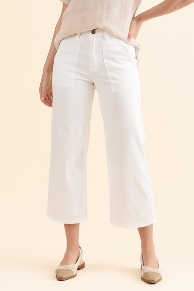 Sheridan White Cropped Jeans