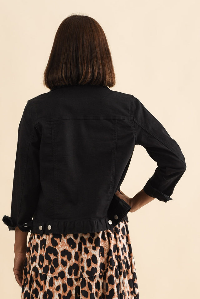 Siobhan Black Stretch Jacket,Brunette model,alt text|model:Cara image 6