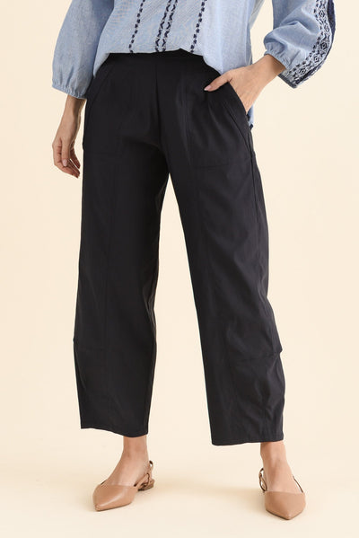 SmartFlex Navy Barrel Pants