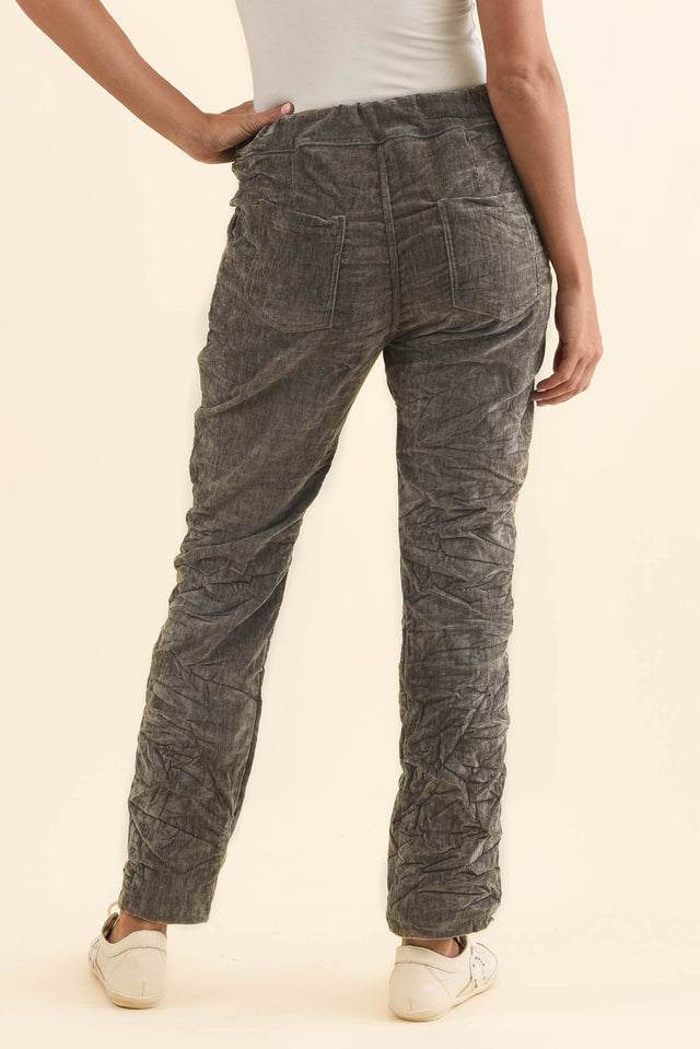 Soleil Taupe Drawstring Pants,Brunette model,alt text|model:Brontie image 5