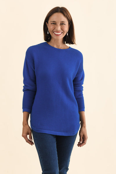 Somer Cobalt Organic Cotton Knit Jumper
