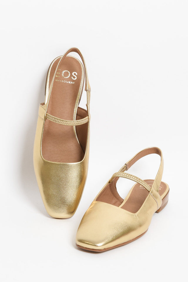 Sonu Gold Leather Slingback Mule image 2