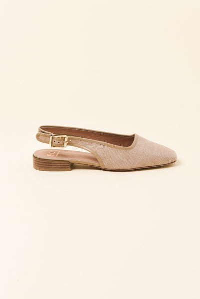 Soph Sand Suede Slingback Heel