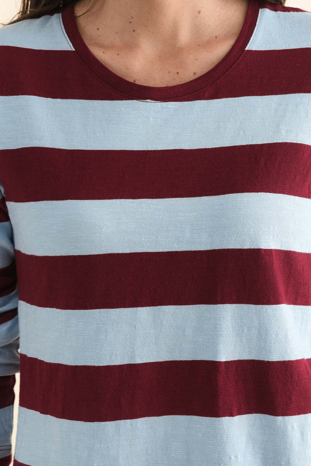 Spritz Light Blue Stripe Long Sleeve Tee image 3