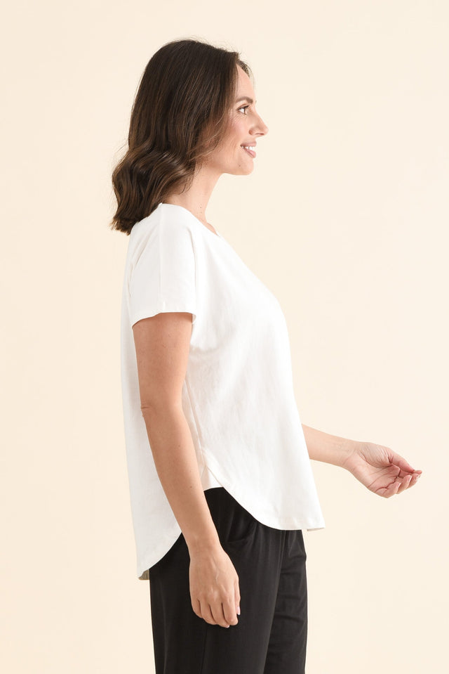 Stevie White Cotton Tee image 3