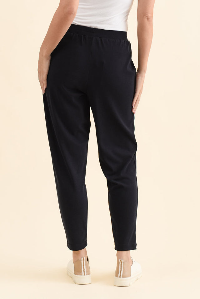SuedeLuxe Navy Pocket Pants,Brunette model,alt text|model:MJ image 4