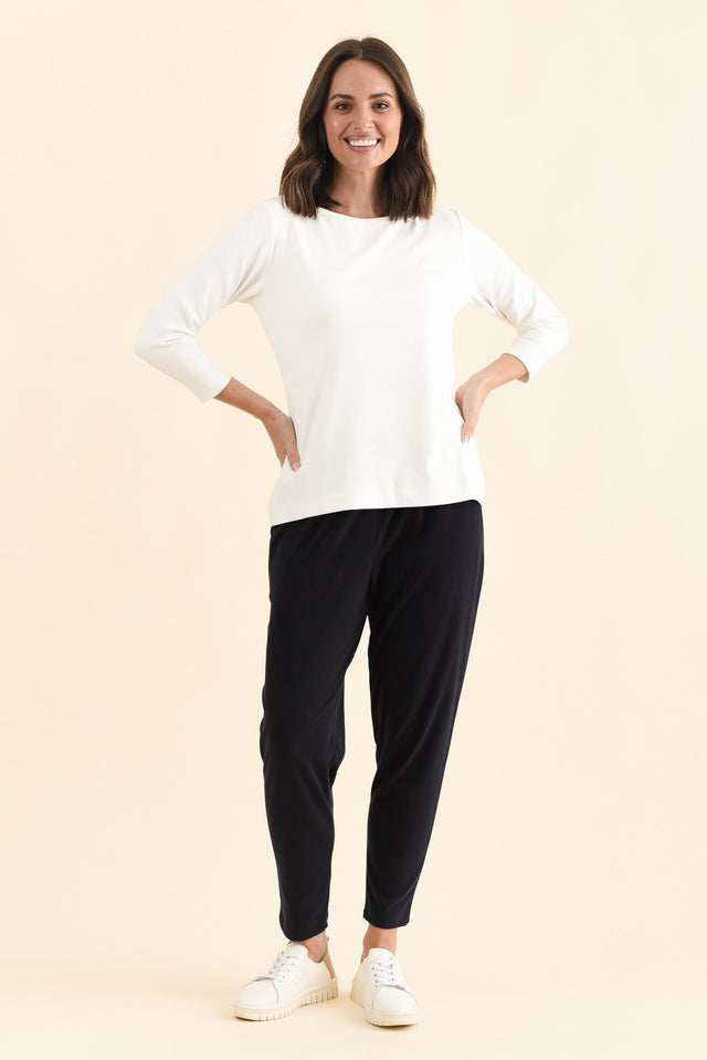 SuedeLuxe Navy Pocket Pants,Brunette model,alt text|model:MJ image 6