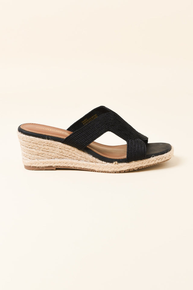 Talent Black Espadrille Wedge image 1
