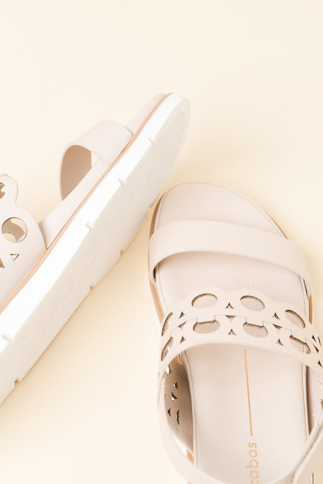 Terica Cream Velcro Sandal image 3