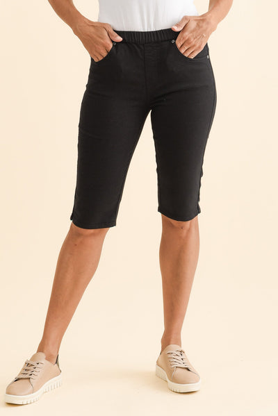 Tora Black Stretch Shorts