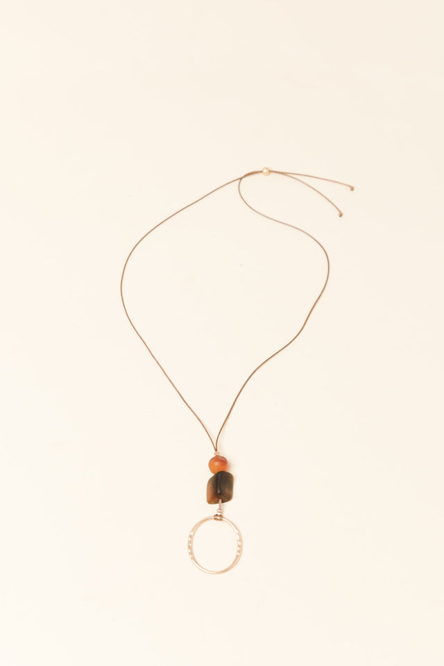 Treston Brown Resin Pendant Necklace image 1