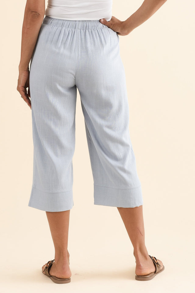 Twain Blue Pocket Pants,Back,Brunette model,alt text|model:Cara image 5