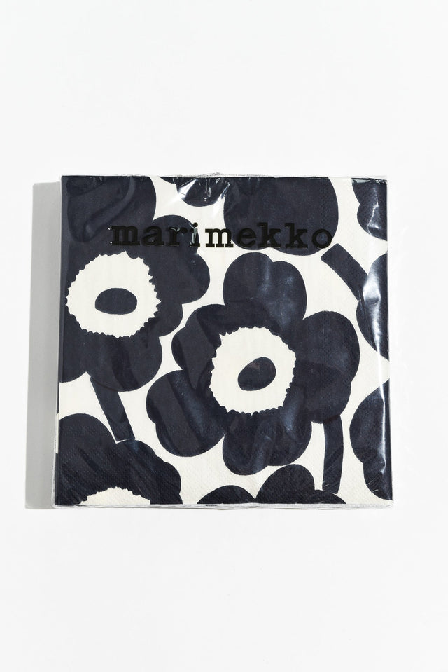 Unikko Dark Blue Flower Napkins image 1
