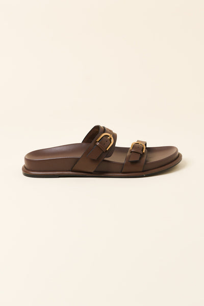 Valise Chocolate Buckle Slide