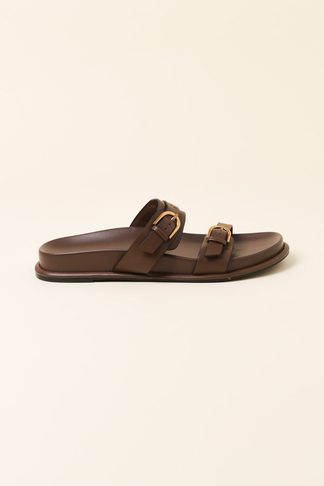 Valise Chocolate Buckle Slide