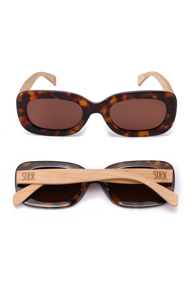 Vibe Tortoiseshell Wooden Sunglasses image 3