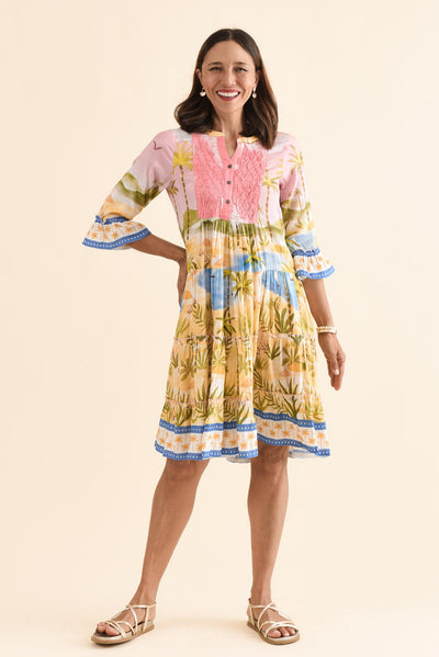 Viventi Pink Island Pocket Dress
