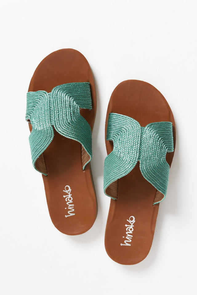 Wander Teal Shimmer Slide image 4