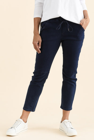 Whistler Navy Cotton Jogger Pants