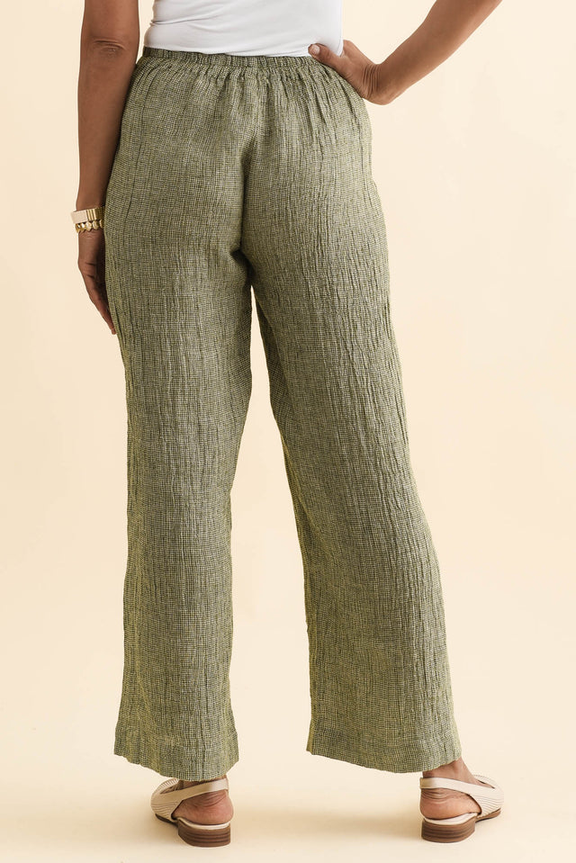 Xandra Sage Linen Pocket Pants,Brunette model,alt text|model:Cara image 5