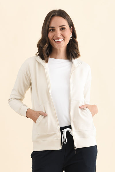 York Cream Zip Jacket
