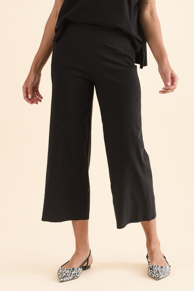 Zaro Black Wide Leg Pants